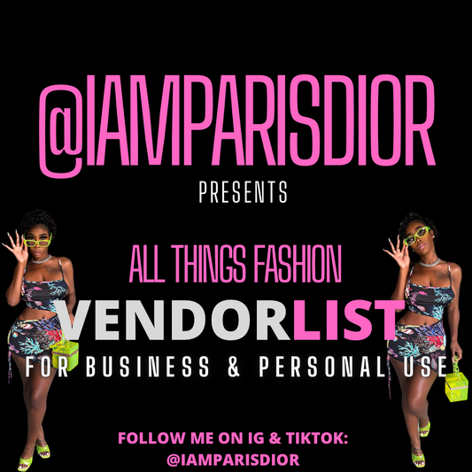 All Things Fashion Vendors List